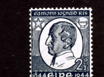 1944 Ireland Centenary of the Death of Brother Edmond Redmond Ignatius Rice (Founder of the Irish Christian Brothers Commemorative Stamp Mint Hinged