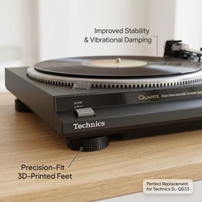 Technics Turntable Replacement Feet (SKLB2) - Set of 4 Flexible Isolation Feet for SL-QD33, SL-B2, SL-D2 & More - Vintage Audio Restoration Part
