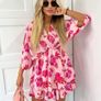 Light pink batwing sleeve dress Image 6