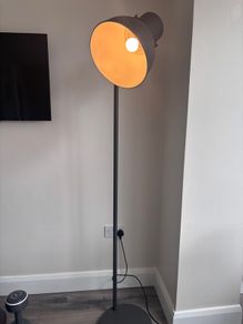 Grey Free Standing Lamp heavy and good quality
