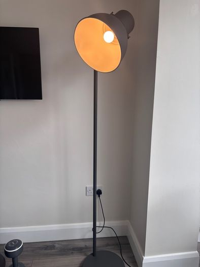 Grey Free Standing Lamp heavy and good quality