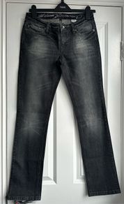 All Saints black distressed jeans
