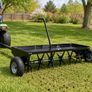 48 Inch Tow Behind Plug Lawn Aerator with Universal Hitch 140lb Capacity Image 2