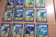 12 Rookie level Digimon cards. 1999