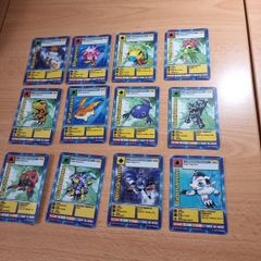 12 Rookie level Digimon cards. 1999