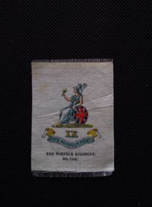 The Norfolk Regiment : 1915 Cigarette Silk - WW1