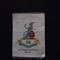 The Norfolk Regiment : 1915 Cigarette Silk - WW1