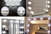 Light Up Your Vanity: Hollywood Style LED Mirror Lights Kit with Dimmable Bulbs