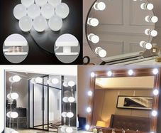 Light Up Your Vanity: Hollywood Style LED Mirror Lights Kit with Dimmable Bulbs