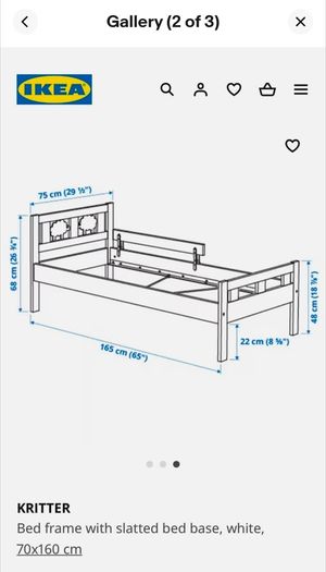 IKEA toddler's Bed  Critter + 3x fitted sheets + mattress