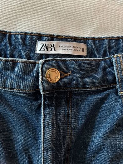 Zara blue denim shorts