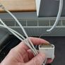 Apple Computer Monitor Model Number A1081 Cinema Display With Adapter And Power Cables. Image 7
