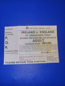 rugby ticket