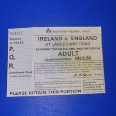 rugby ticket