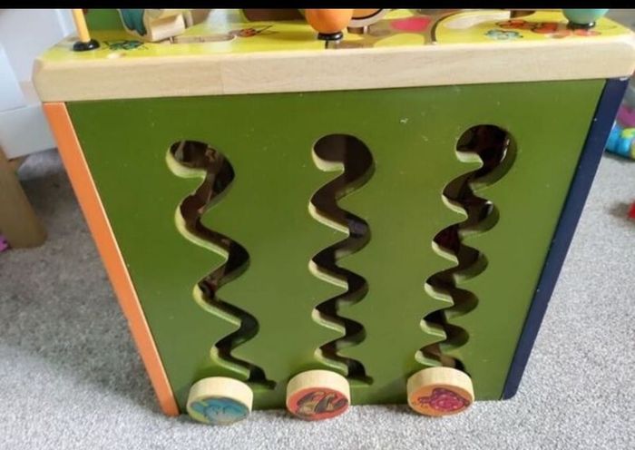 B. toys Zany Zoo Wooden Activity Cube Assortment