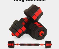 10 Kg Dumbbells Adjustable Octagonal Weights Set - Free Delivery Or Pick Up In Store