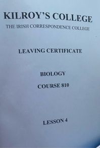 Leaving Cert - Revision books Kilroy College Leaving Biology Course
