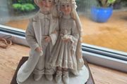 Vintage A. Belcari Bride &amp; Groom Figurine.  Wedding Ornament