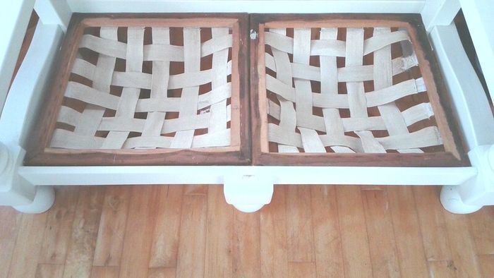 Timber two-seater