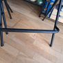 4x Folding Bar Stools Black Industrial Kitchen Dining High Stools Image 4