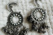 Stunning Large Oxidized Silver Jhumka Dangler Earrings - Worn Twice!