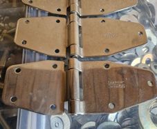 Trailer door hinges