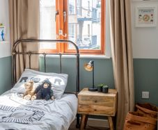 Burford Copper Bronze Metal Bed Frame - single