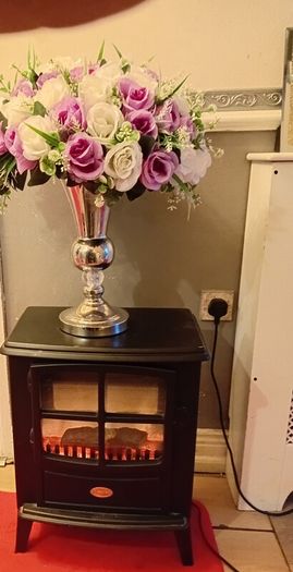 electric log heater fireplace