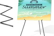 NEW SALE | Easel Stand for Wedding Sign &amp; Poster 63'' Portable Art Easel for Floor Adjustable Metal Easel Black