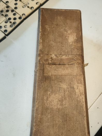 Circa 1900 Bone and Ebonised Domino Set