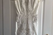 White Embroidered River Island Dress Size 8