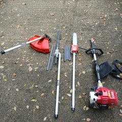 Petrol 4-in-1 Garden Multi-Tool Set (Hedge Trimmer, Strimmer, Pruner, Brushcutter)