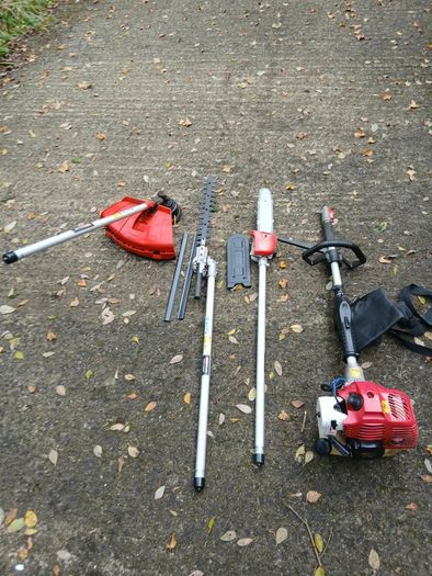 Petrol 4-in-1 Garden Multi-Tool Set (Hedge Trimmer, Strimmer, Pruner, Brushcutter)