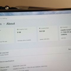 Complete PC Setup (No Peripherals) - i7 / GTX 1080 / 1TB Storage + 27" Curved Monitor