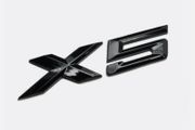 BMW x5 rear boot sticker gloss black