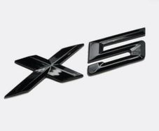 BMW x5 rear boot sticker gloss black