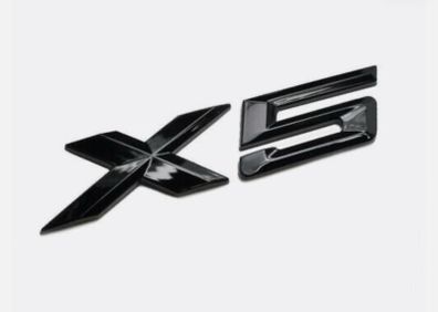 BMW x5 rear boot sticker gloss black