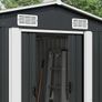 Garden Shed Anthracite 257x990x181 cm Galvanised steel Image 3