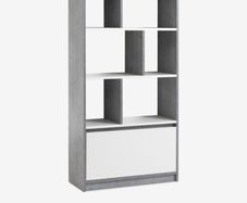 JYSK BILLUND Bookcase  Concrete/White
