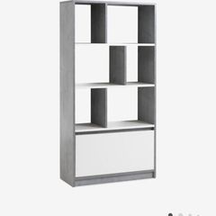JYSK BILLUND Bookcase  Concrete/White