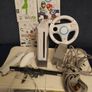 Wii + balance board, Mario kart, steering wheel, dance games Image 2