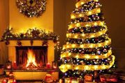 5m Christmas Ribbon Fairy Light Christmas Decoration DIY Bows String Light Tree Ornaments For Home Xmas Decor New Year Navidad