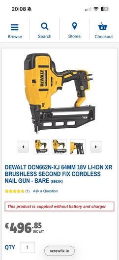 Dewalt 18g Pin Gun