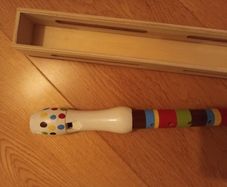 Wooden toy whistle