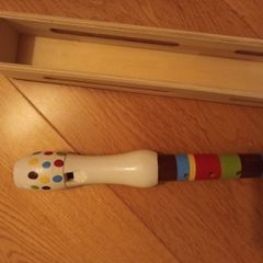 Wooden toy whistle