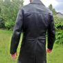 Genuine Leather Vintage peacoat jacket Image 3