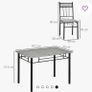 Table and 4 Chairs Image 7