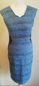 St Martins Dress Size UK10. Blue & Black. Excellent Condition. Payment By REVOLUT or PAYPAL