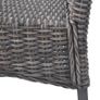 Dining Chairs 4 pcs Brown Kubu Rattan and Mango Wood Image 7