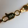 MEN'S 18ct Yellow Gold Plated Figaro Chain Necklace length 16" Image 6